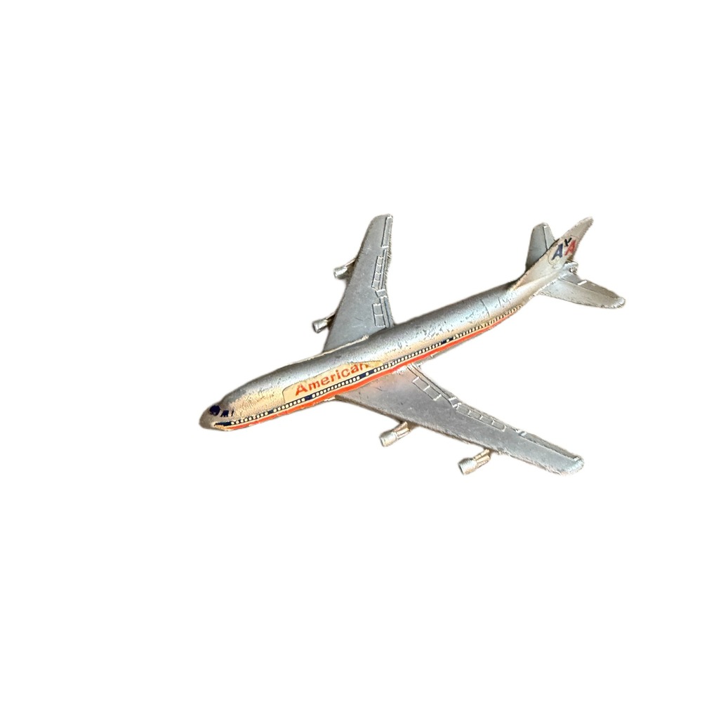Dyna-Flites American Airlines Boeing 747 Diecast Vintage Toy Plane A105 Silver